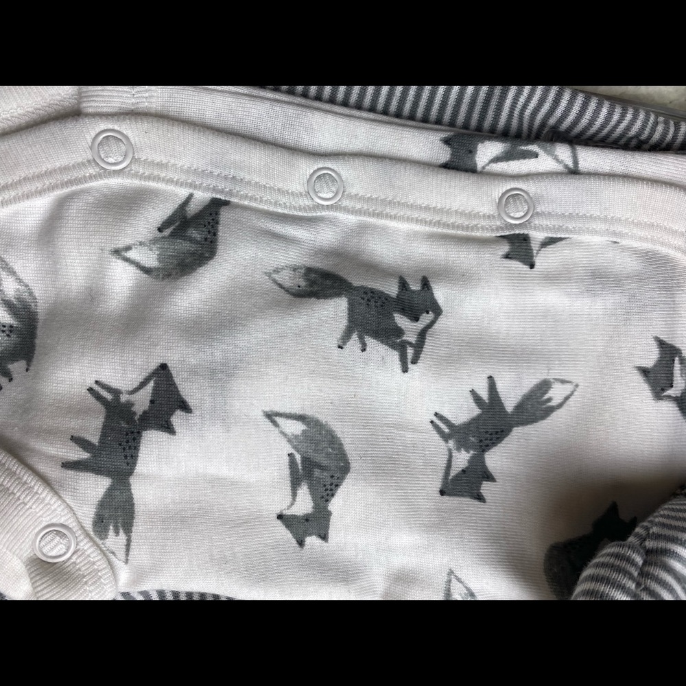 Carters Two Piece Fox set with Matching Hat - Picture 2 of 4
